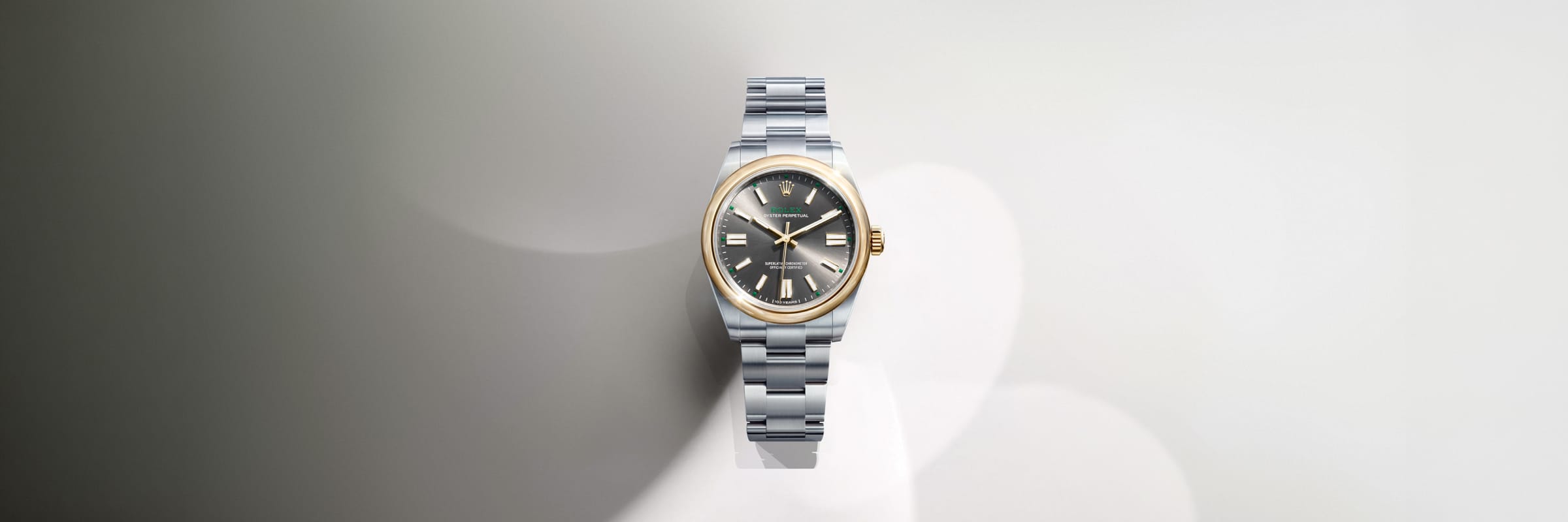 rolex Oyster Perpetual em Ouro Everose 18 quilates, m124205-0002 - Danglar